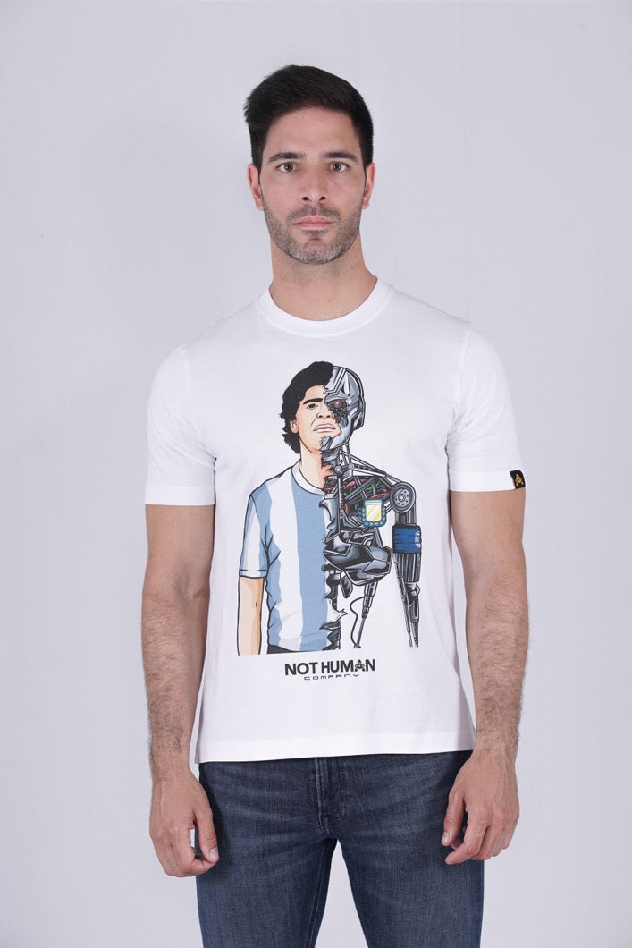 CAMISETA NOT HUMAN- MARADONA