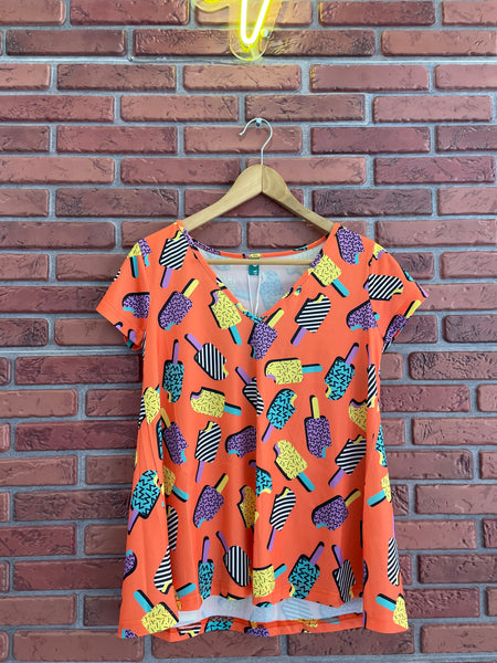 Blusa All Over M/C- Polos opuestos