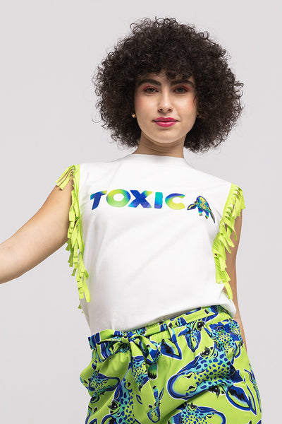Camiseta con flecos- Toxic